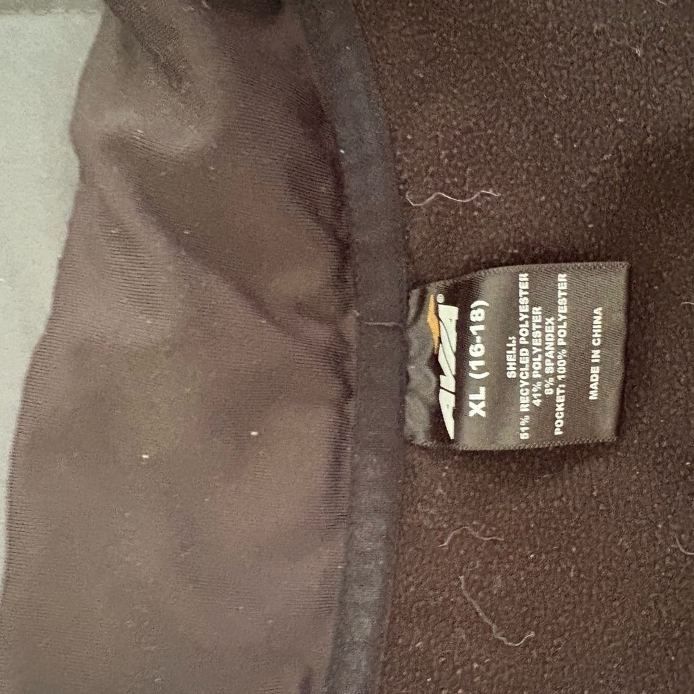 Women's Brown Quarter-Zip Sweatshirt - Picture 6 of 6
